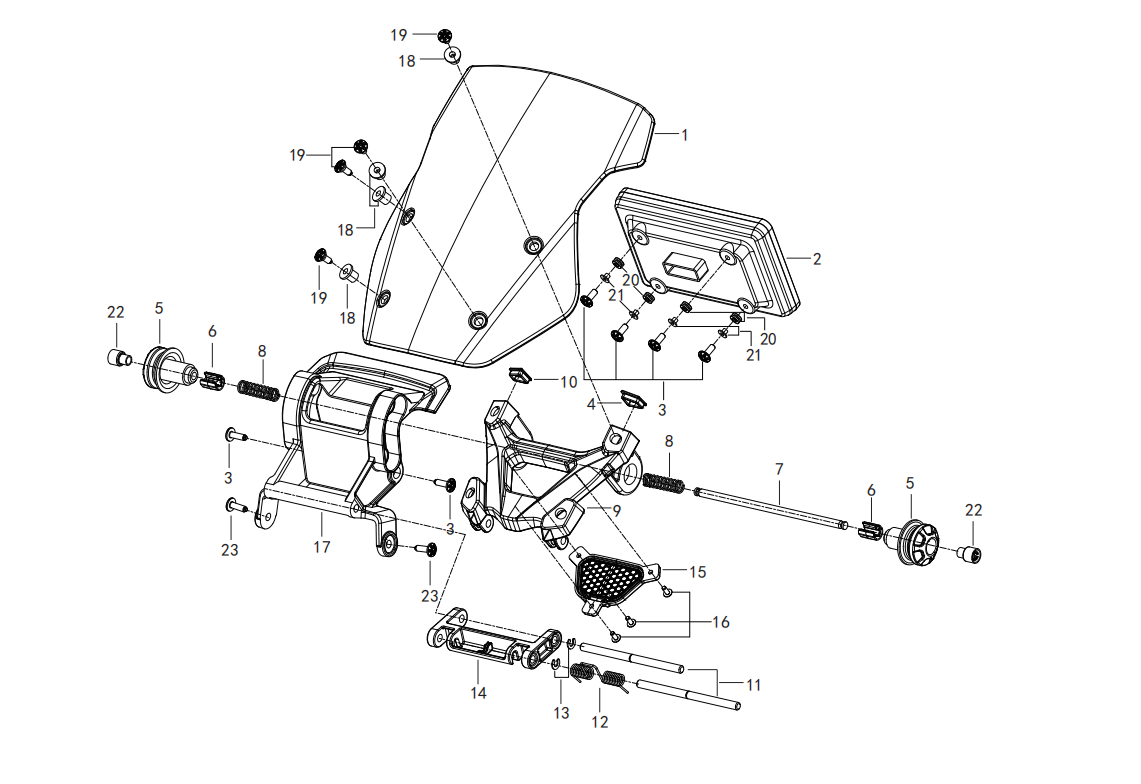 F17 SPEEDOMETER ASSY.