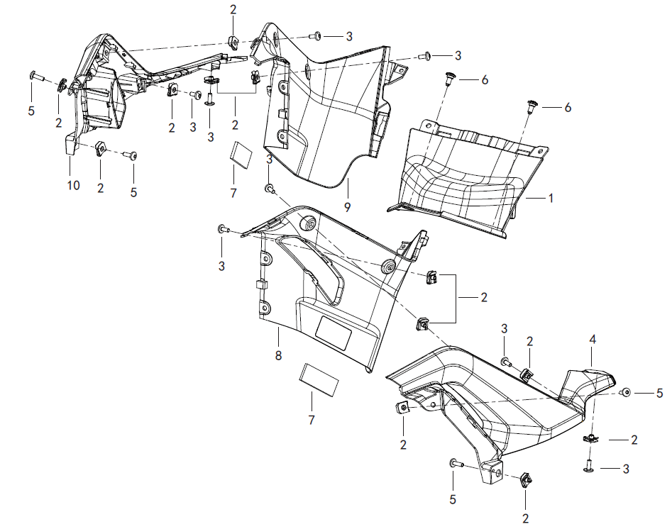 F19 WHEADLIGHT LEFT AND RIGHT TRIM COVERS ASSY.