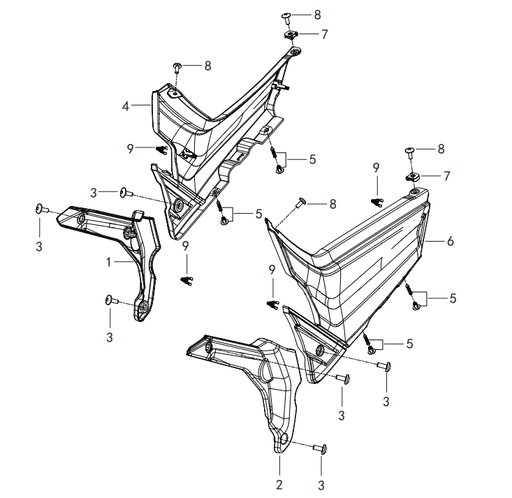 F23 SIDE COVER ASSY.