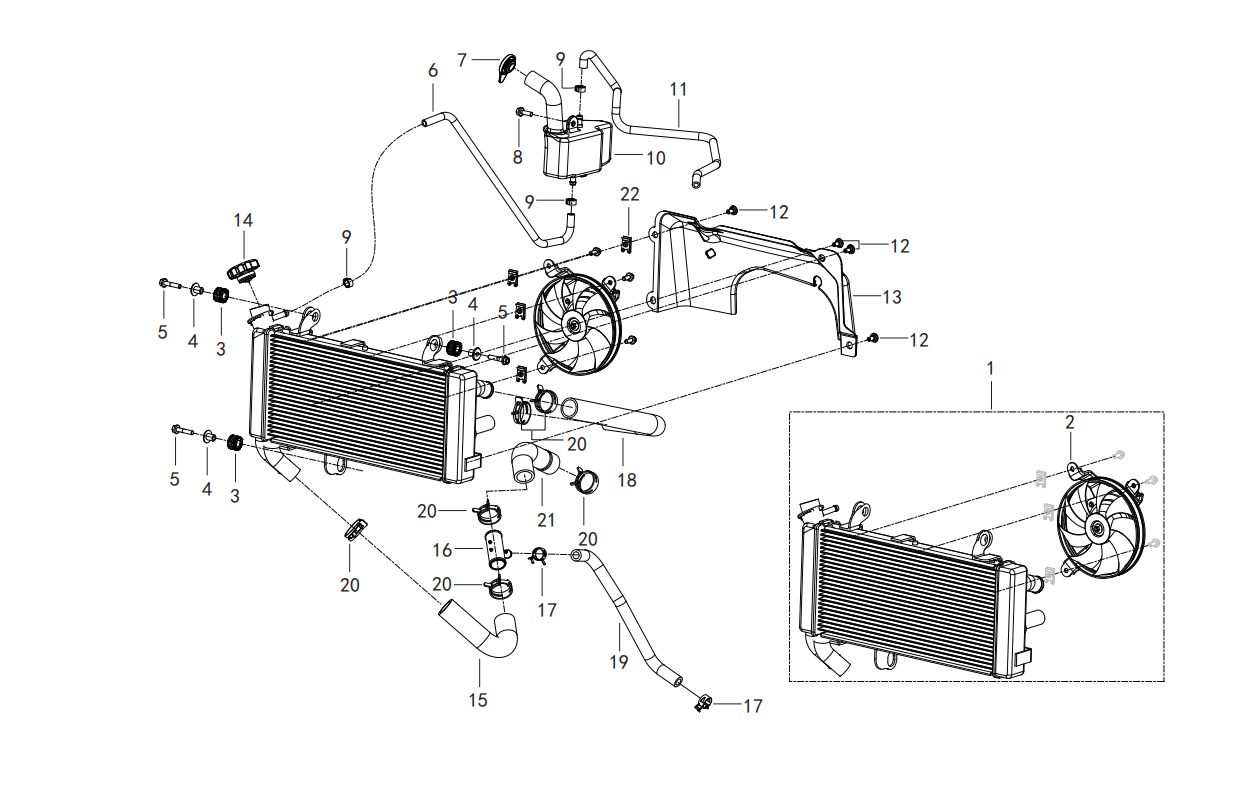 F26 COOLING SYSTEM ASSY.