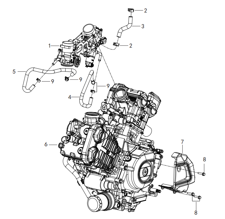 F27 ENGINE ATTACHMENT ASSY.