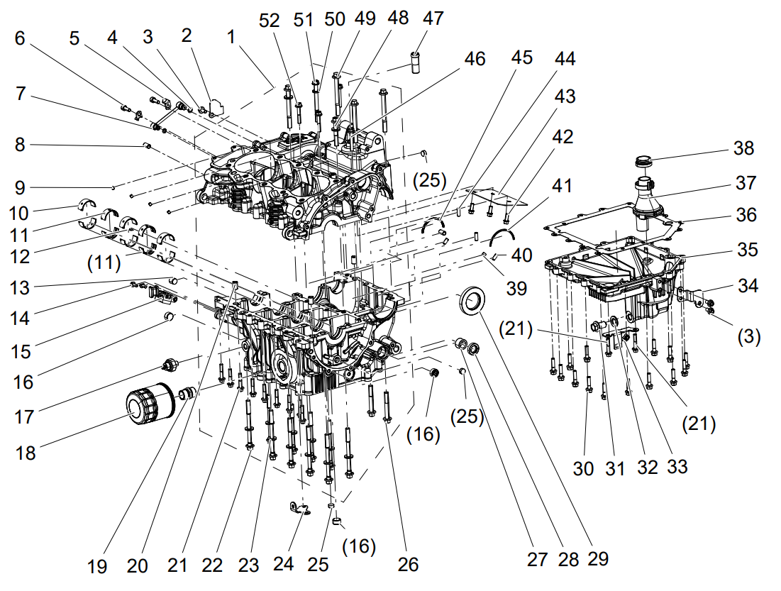 E07 CRANKCASE ASSY