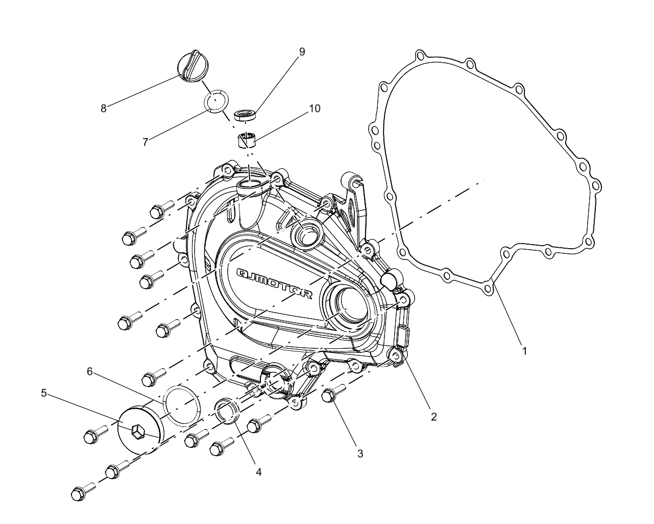 E10 RIGHT COVER ASSY