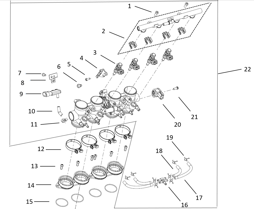 E15 Throttle valve sub-assembly（）