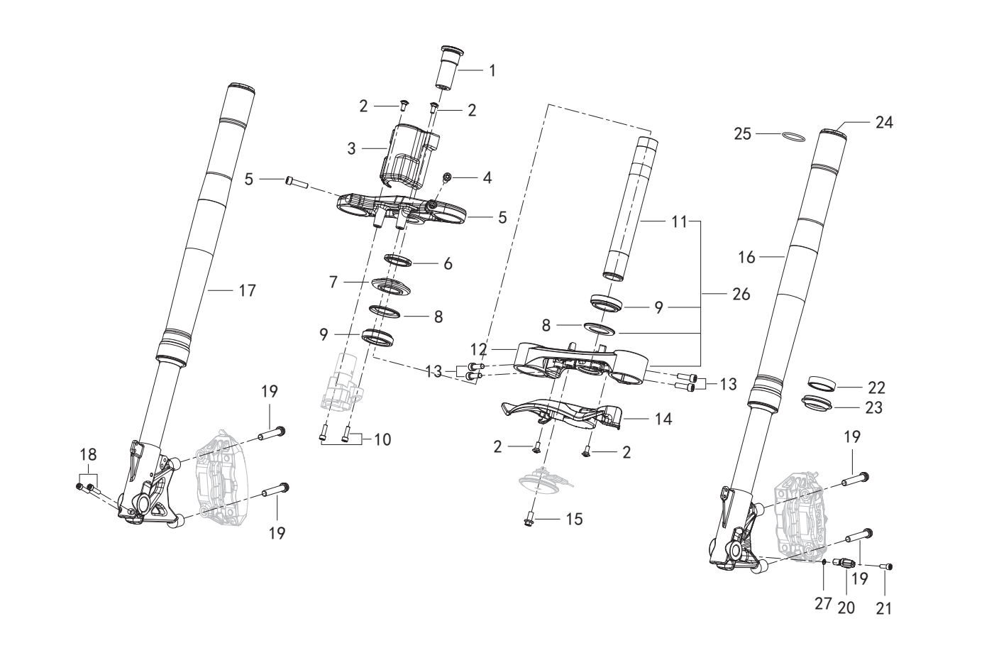 F02 FORK ASSY.