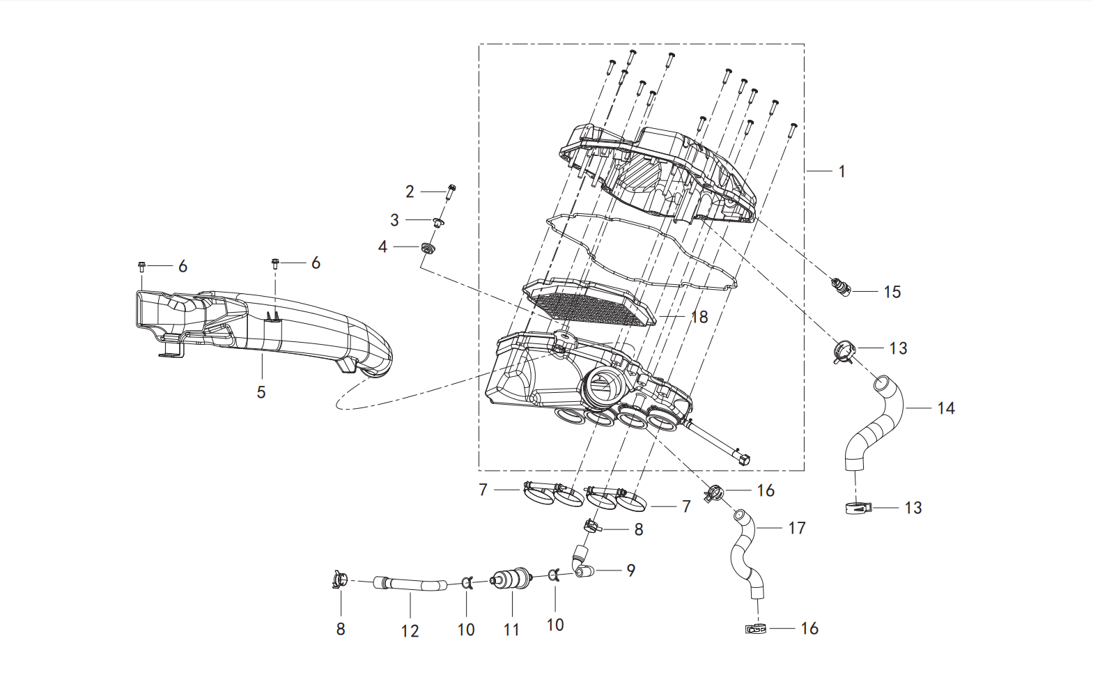 F06 AIR CLEANER ASSY.