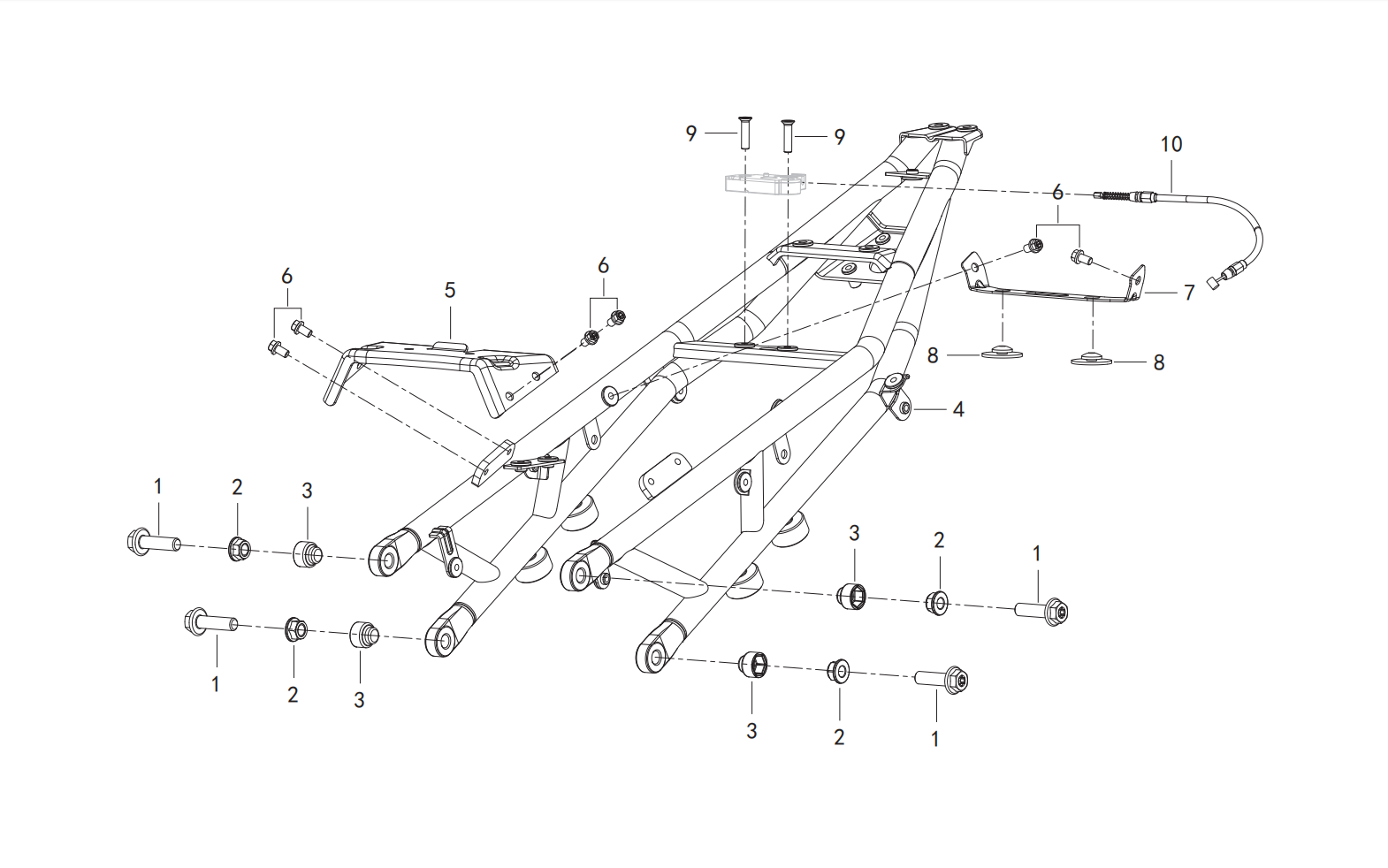 F12 REAR FRAME ASSY.