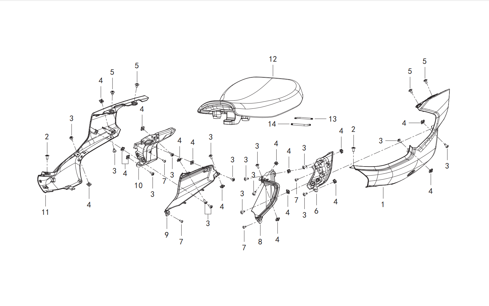 F21 Ⅰ TAIL COVER ASSY.