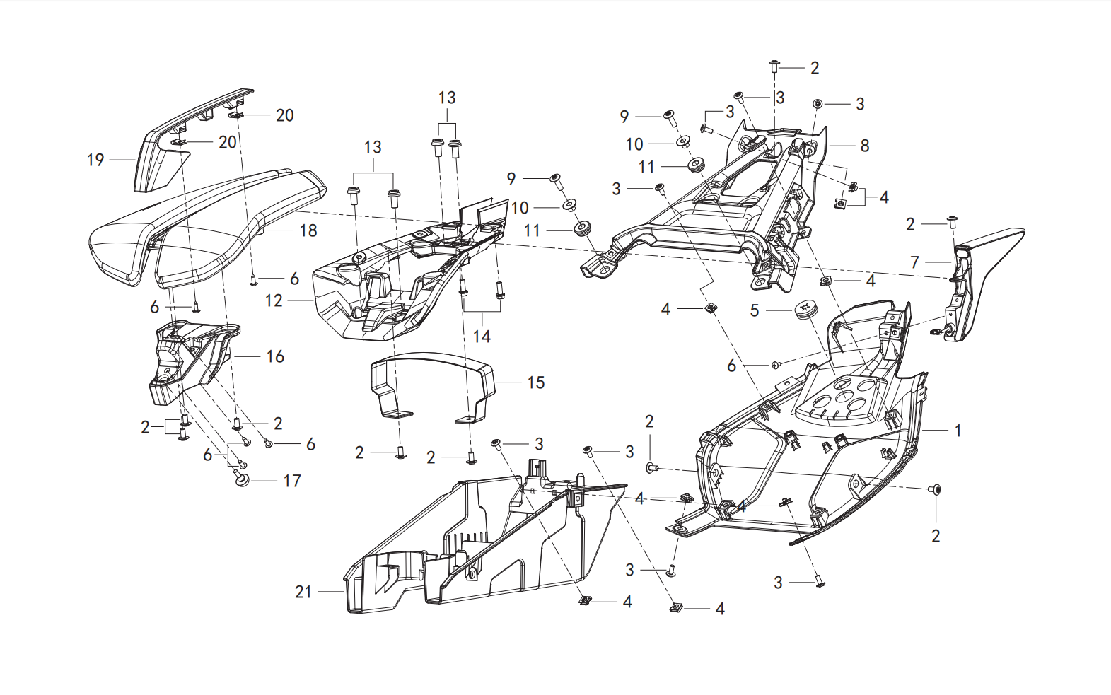 F22 Ⅱ TAIL COVER ASSY.