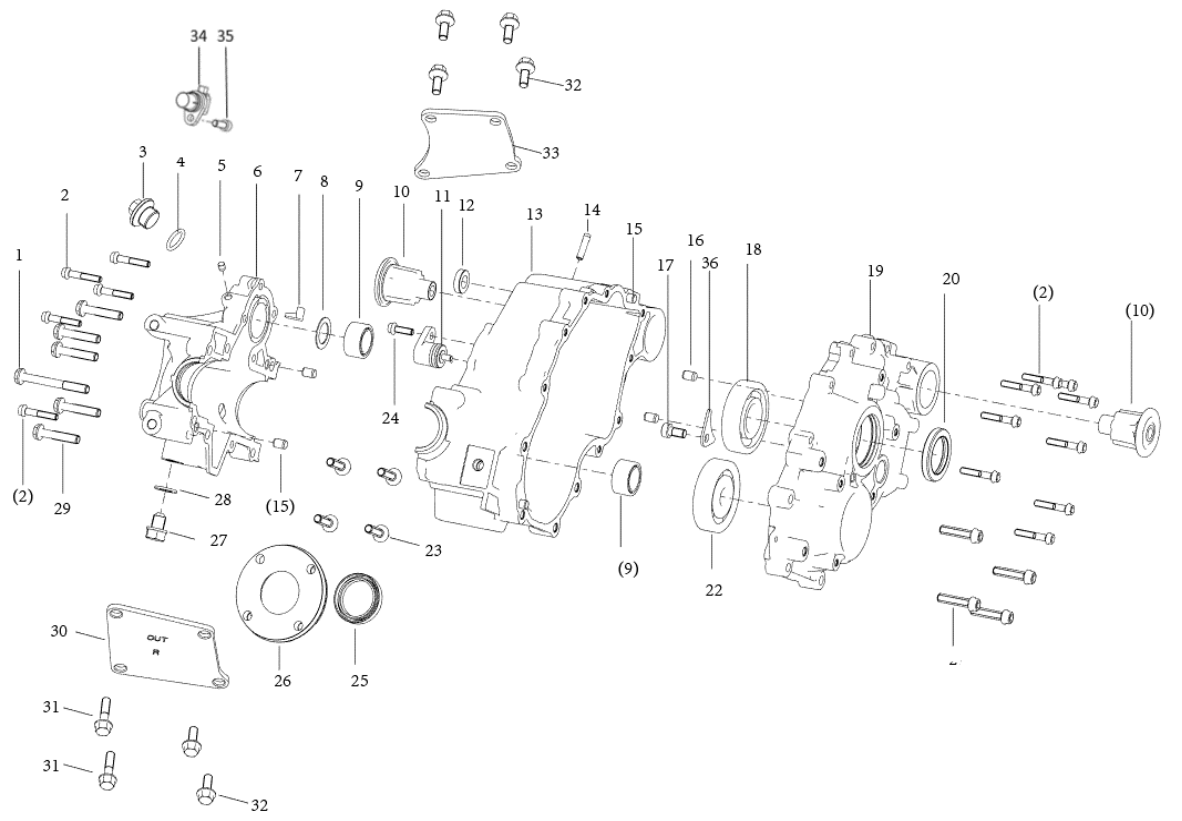E09 GEAR SHIFT MECHANISM ASSEMBLY