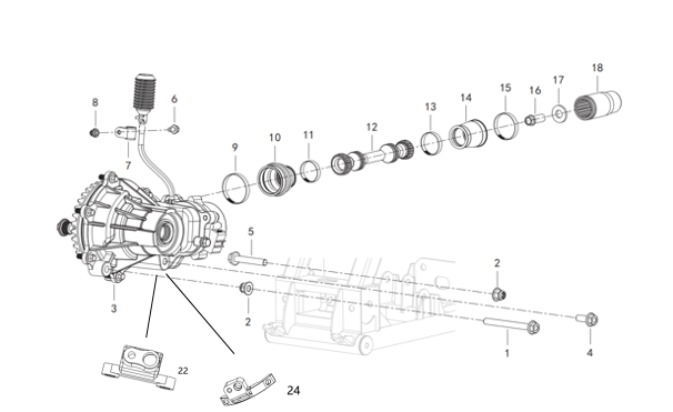 F20 FRONT AXLE ASSEMBLY