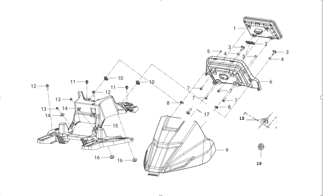 F24 INSTRUMENT COVER ASSY.
