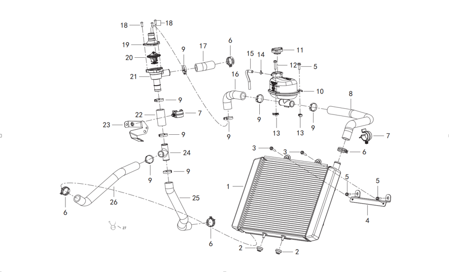 F31 COOLING SYSTEM ASSY.