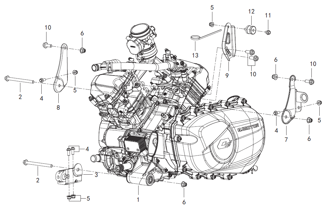 F34 ENGINE ATTACHMENT ASSY.