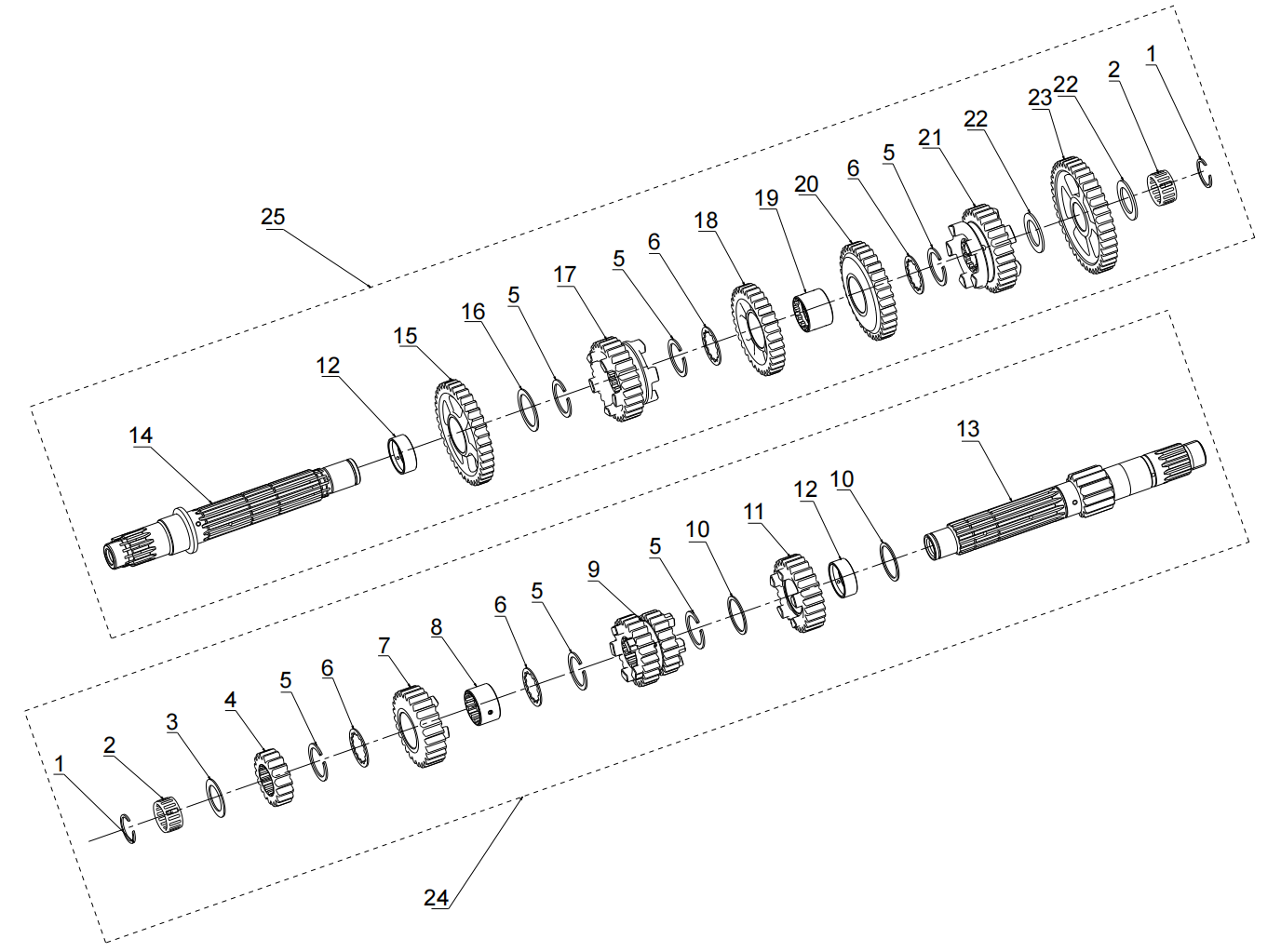 E08MAINANDAUXILIARYSHAFTASSEMBLY