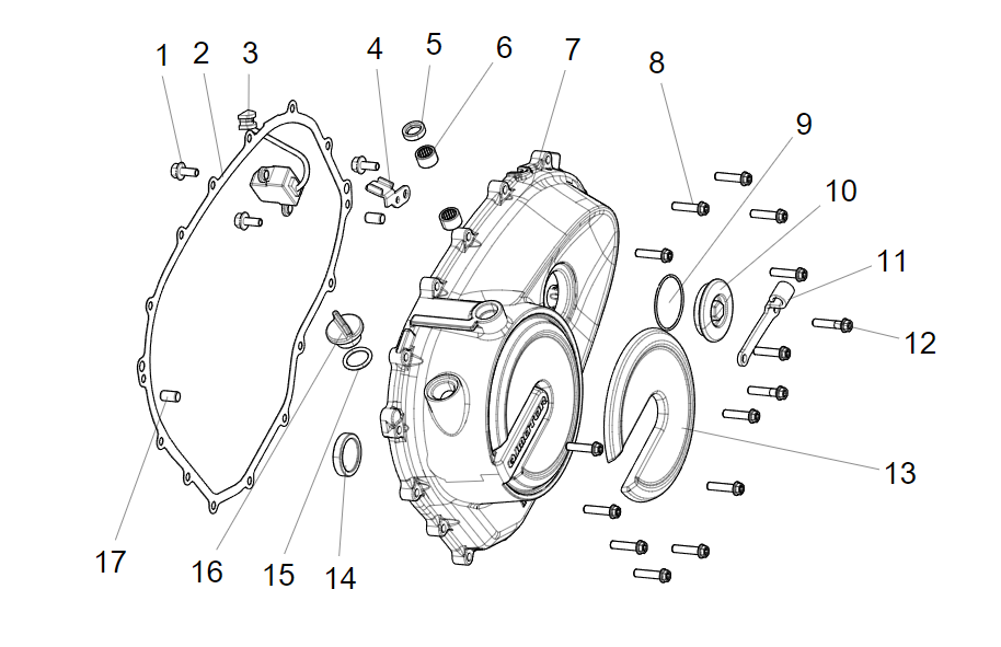 E15 RIGHT COVER ASSY