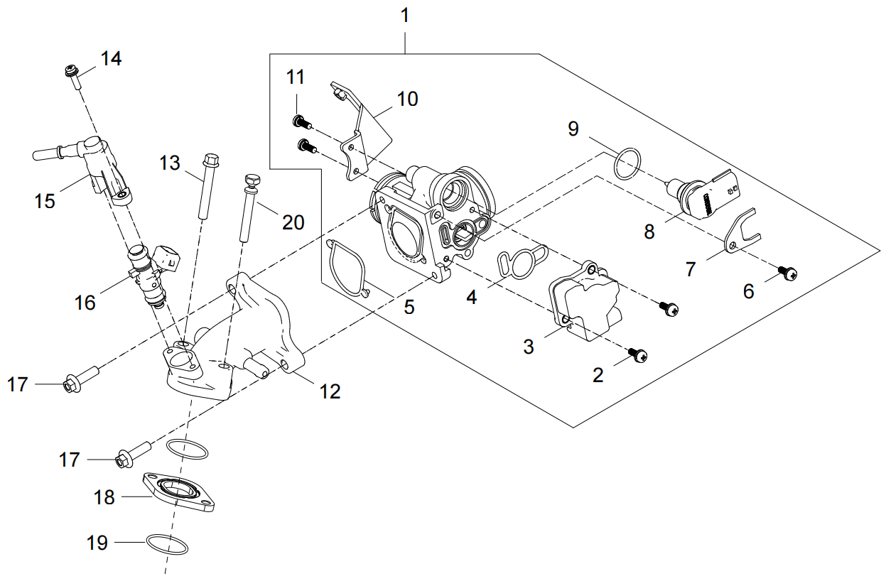 E16THROTTLEVALVESUB-ASSEMBLY