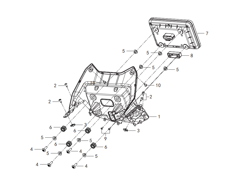F16INSTRUMENTCOVERASSY.