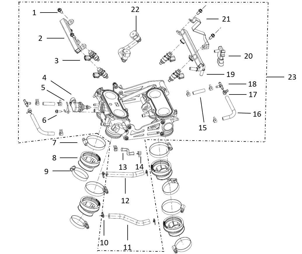 E21 THROTTLE VALVE SUB-ASSEMBLY