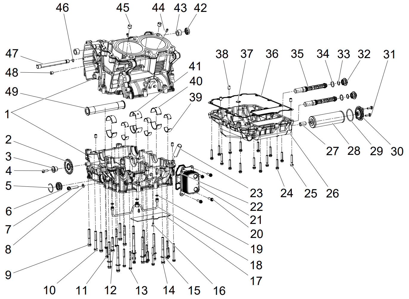 E06 CRANKCASE ASSY