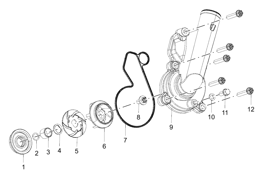 E14 WATER PUMP SUB-ASSY
