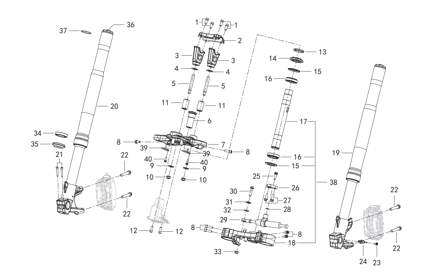 F02 FORK ASSY.