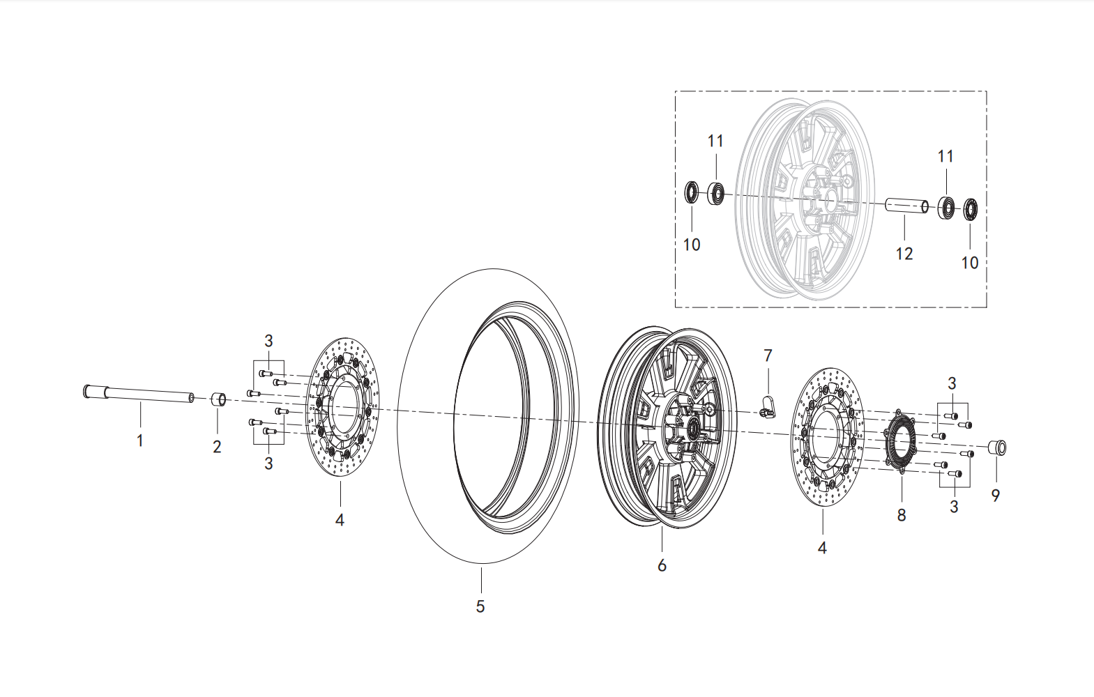 F03 FRONT WHEEL ASSY.