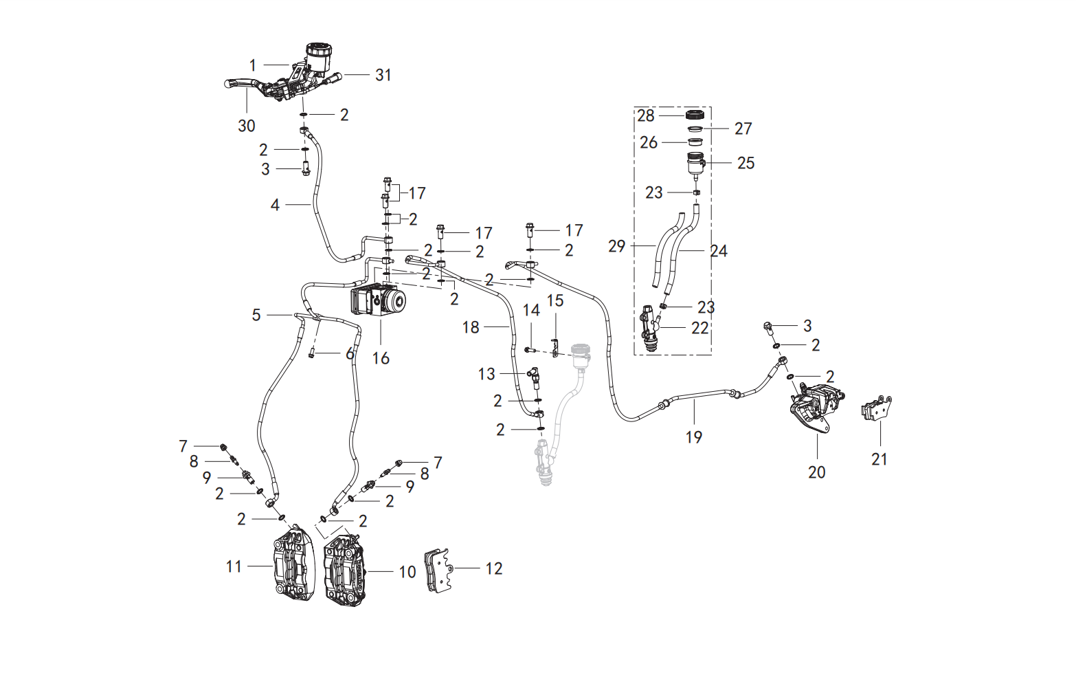 F04 FRONT DISK BRAKE ASSY.