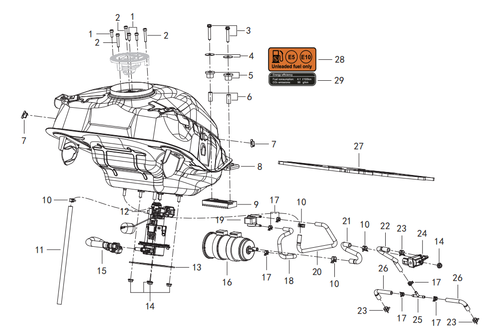 F07 FUEL TANK ASSY.