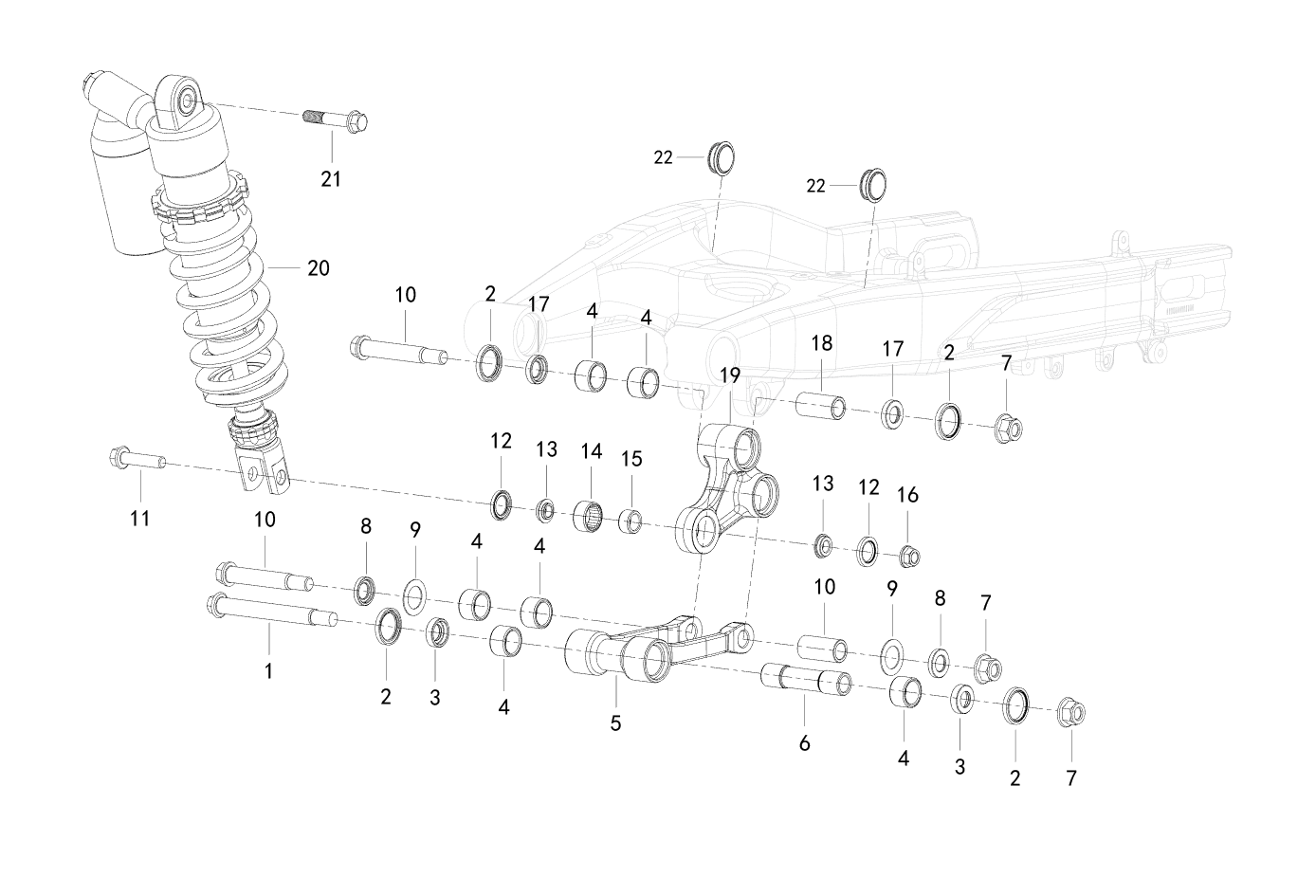F09 Ⅱ REAR SWINGING ARM ASSY.