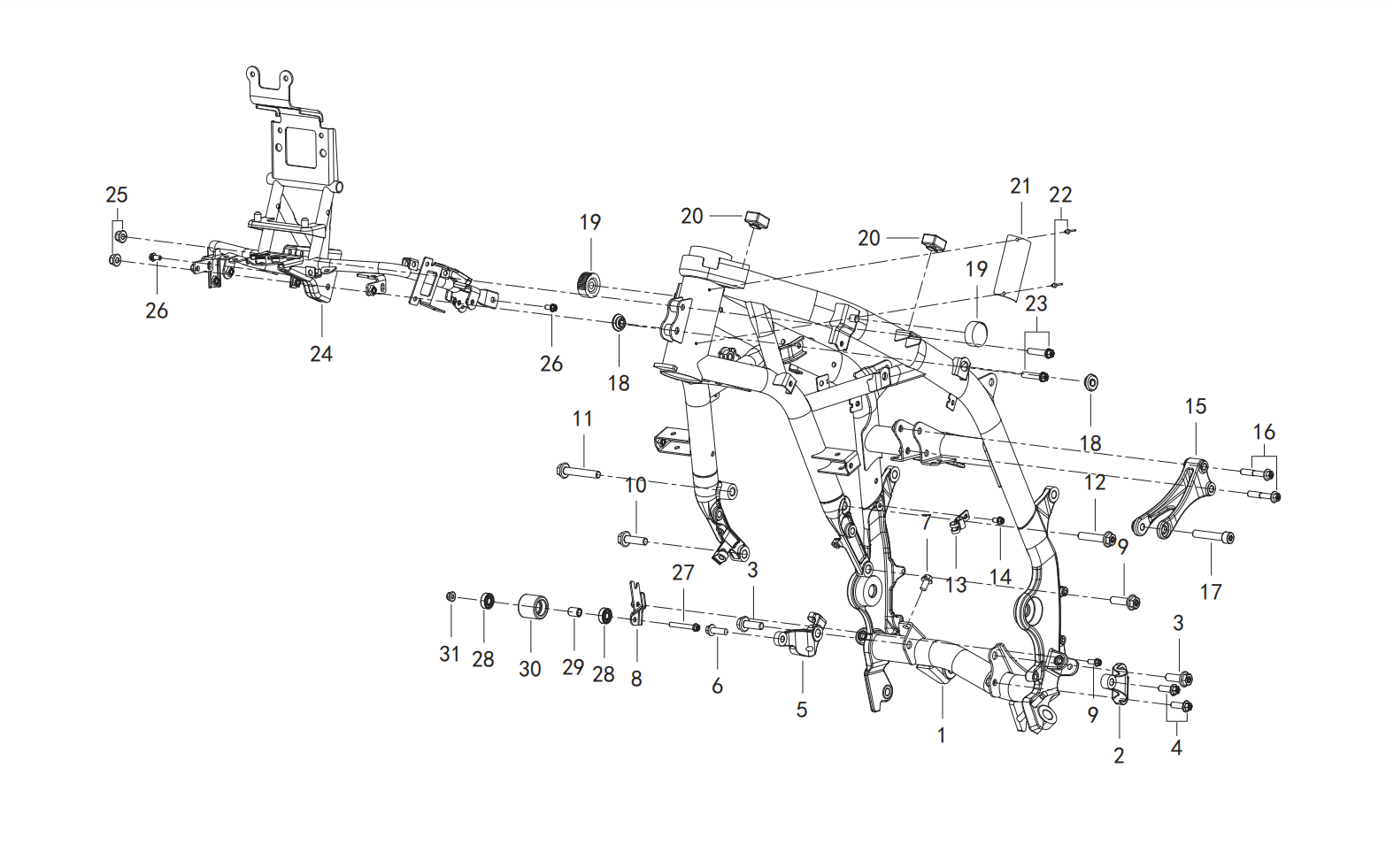 F11 FRONT FRAME ASSY.