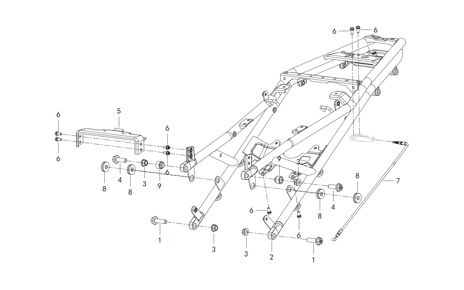 F12 REAR FRAME ASSY.