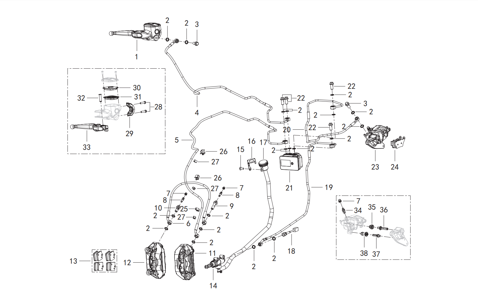 F04 BRAKE ASSY.