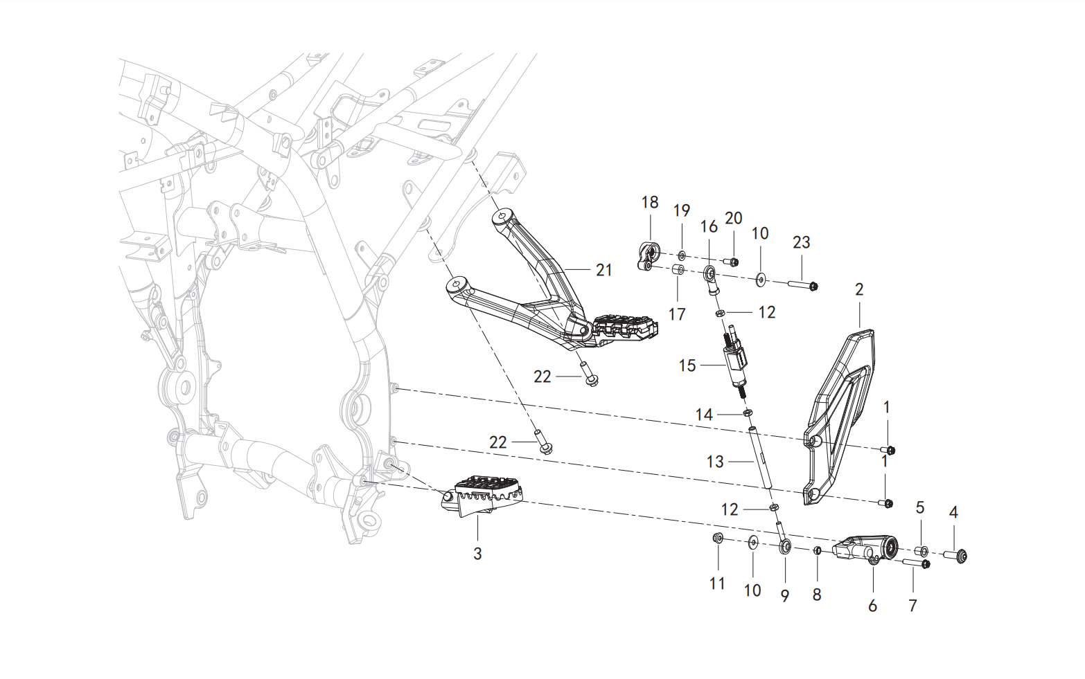 F14 PEDALING ASSY.