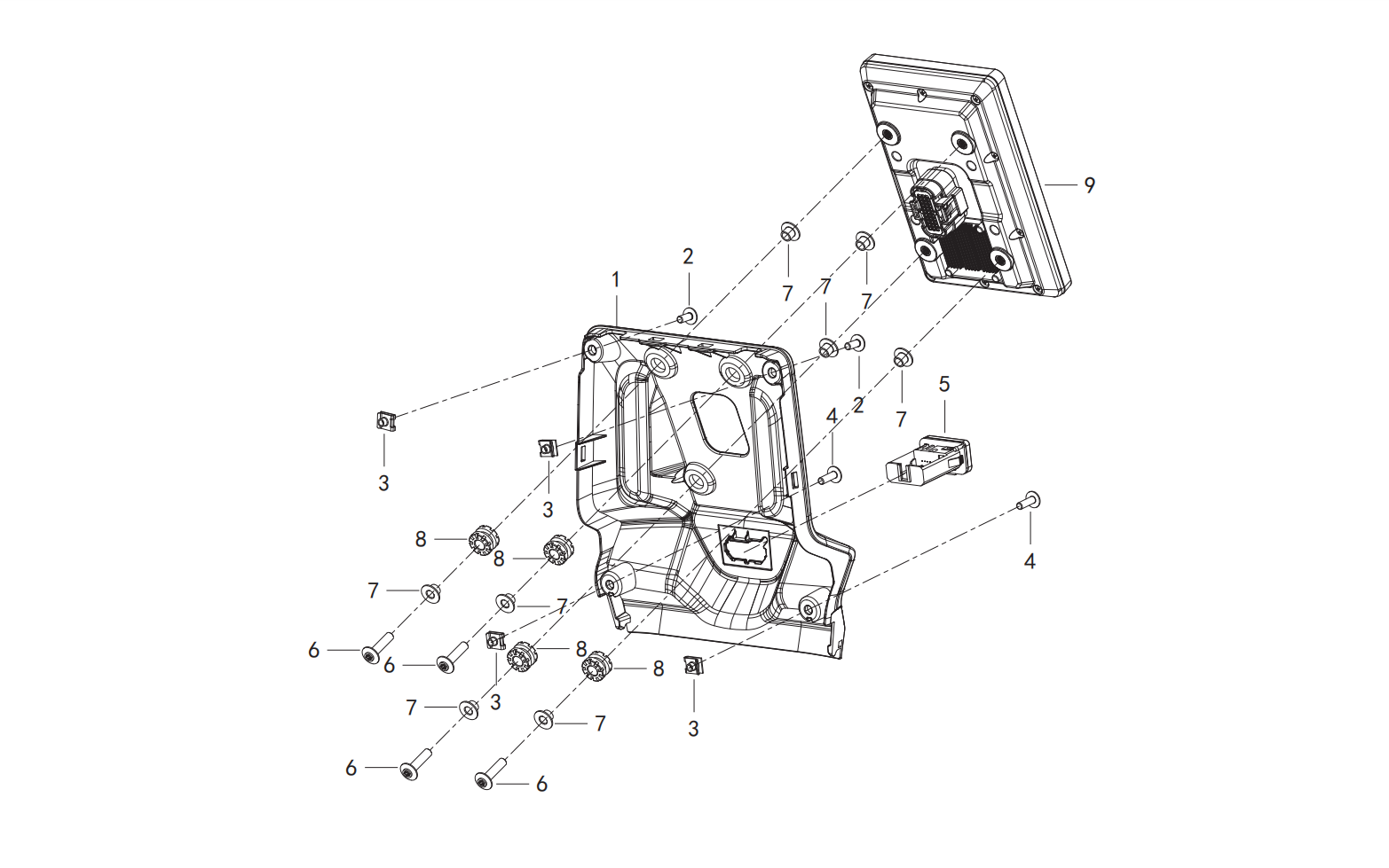 F20 INSTRUMENT COVER ASSY.