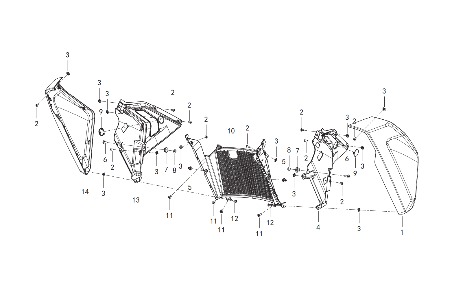 F24 RADIATOR GUIDE COVER