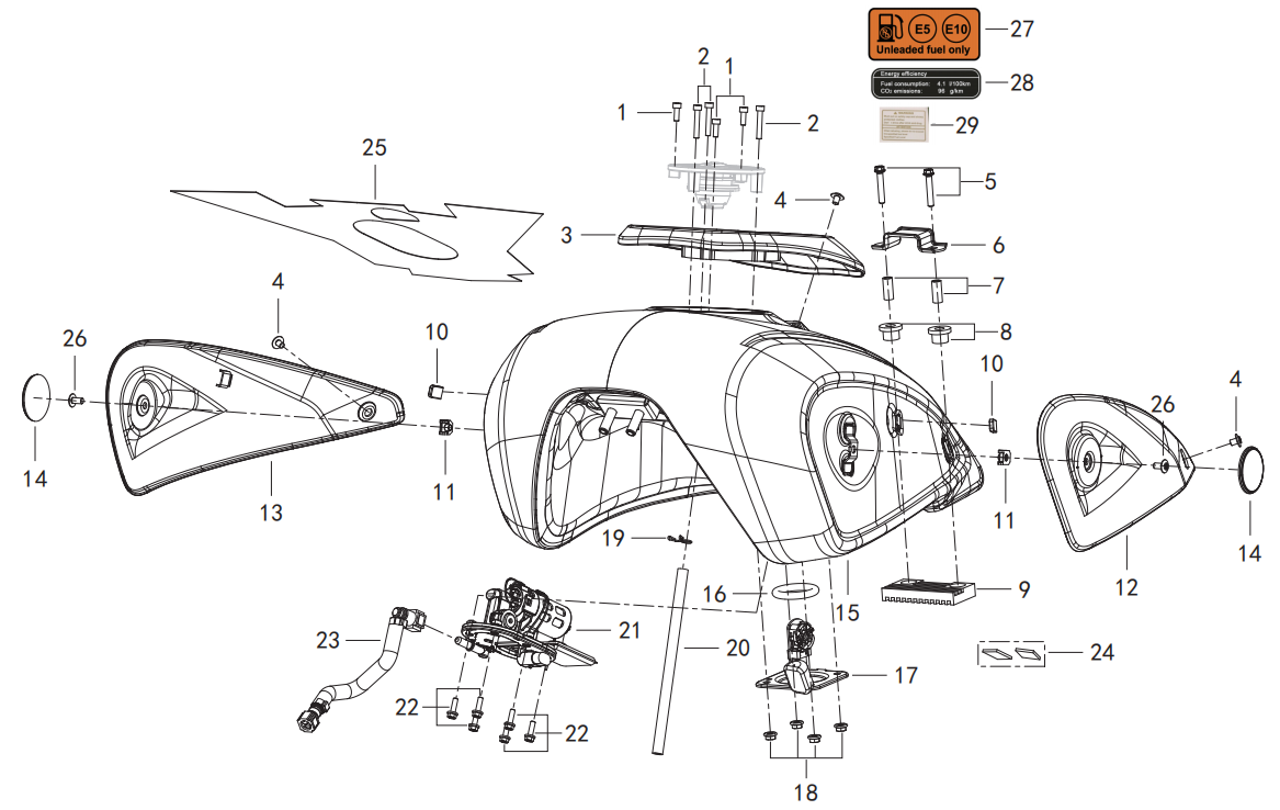 F07 FUEL TANK ASSY.