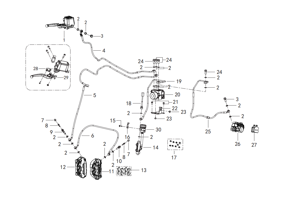 F04 FRONT DISK BRAKE ASSY.