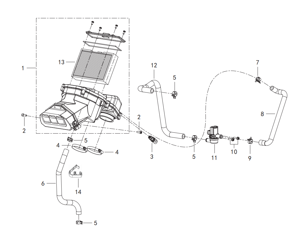 F06 AIR CLEANER ASSY.