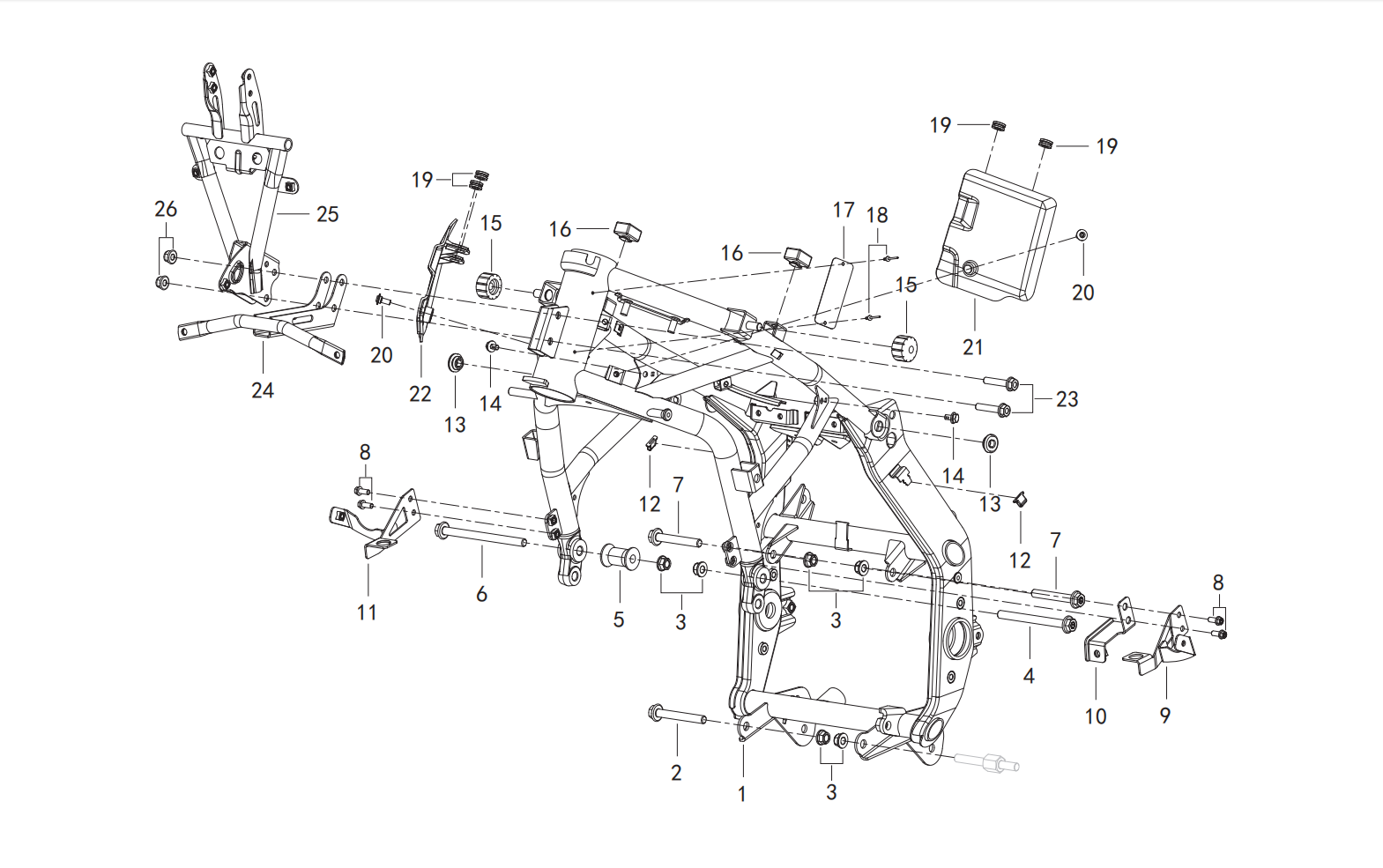 F10 FRONT FRAME ASSY.