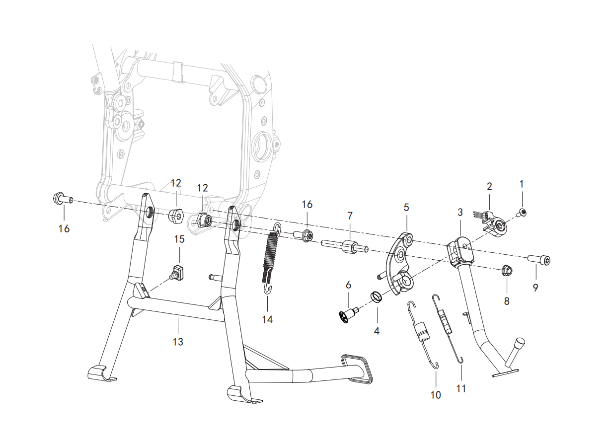 F12 / SINGLE STRUT/MIDDLE STRUT ASSY.