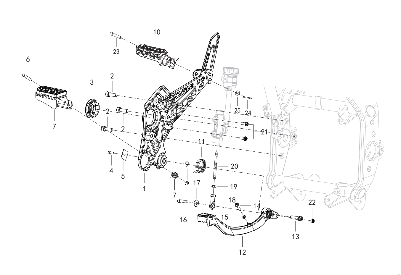 F14 Ⅱ PEDALING ASSY.