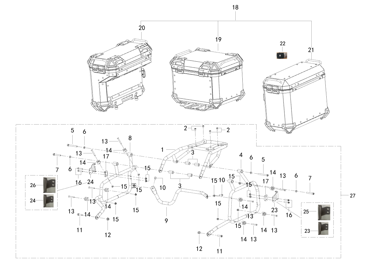 F16 REAR SHELF ASSY.