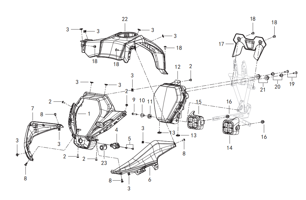 F19 BRACKET ASSY.