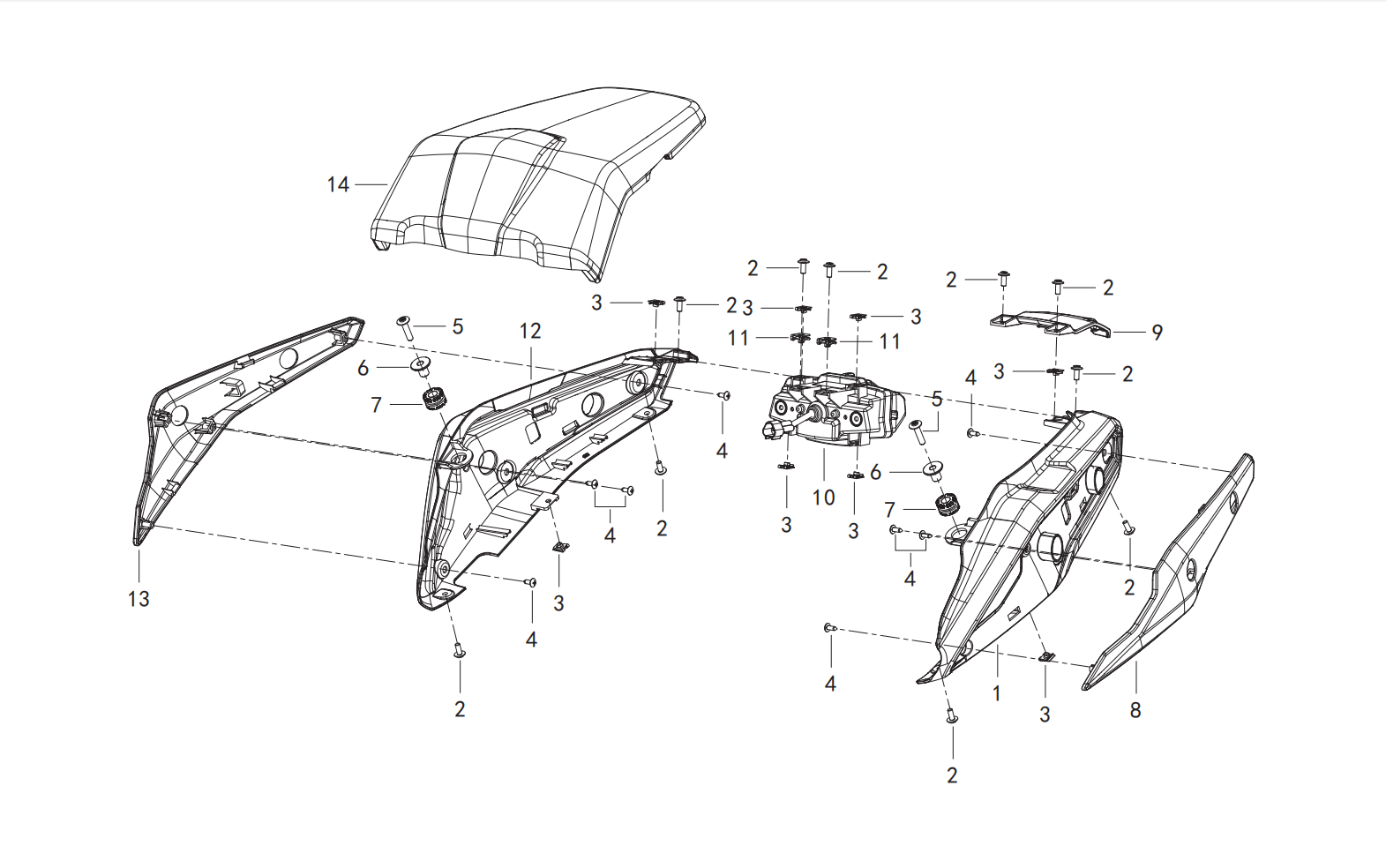 F22 TAIL COVER ASSY.