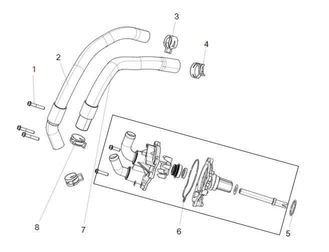 E15 WATER PUMP SUB-ASSY
