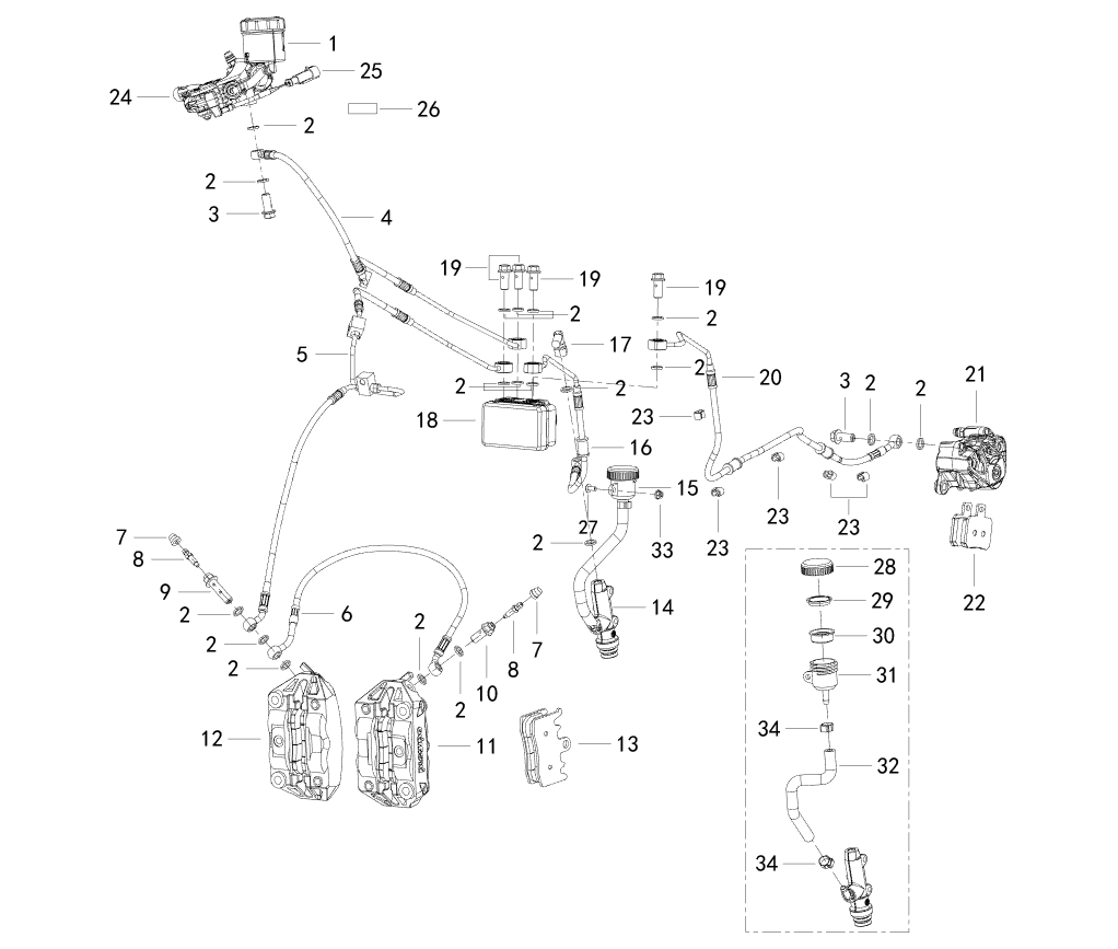 F04 BRAKE ASSY.