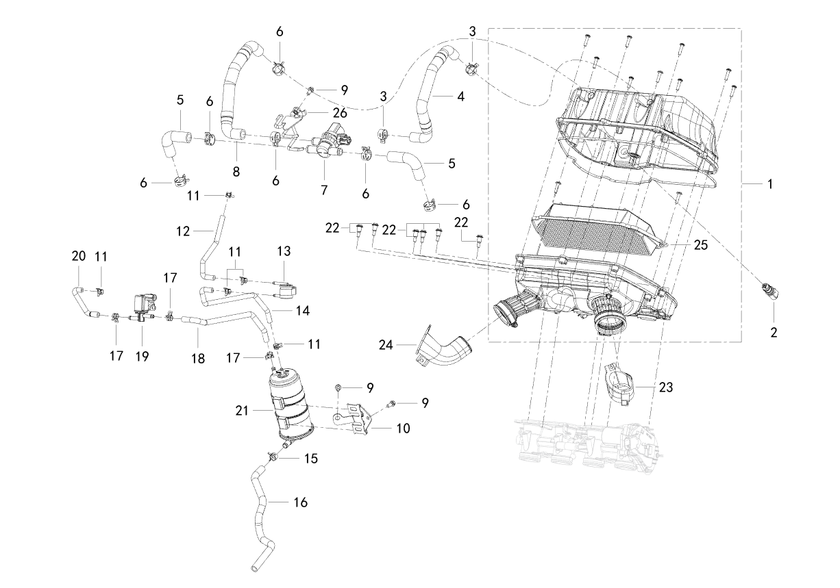 F06 AIR CLEANER ASSY.