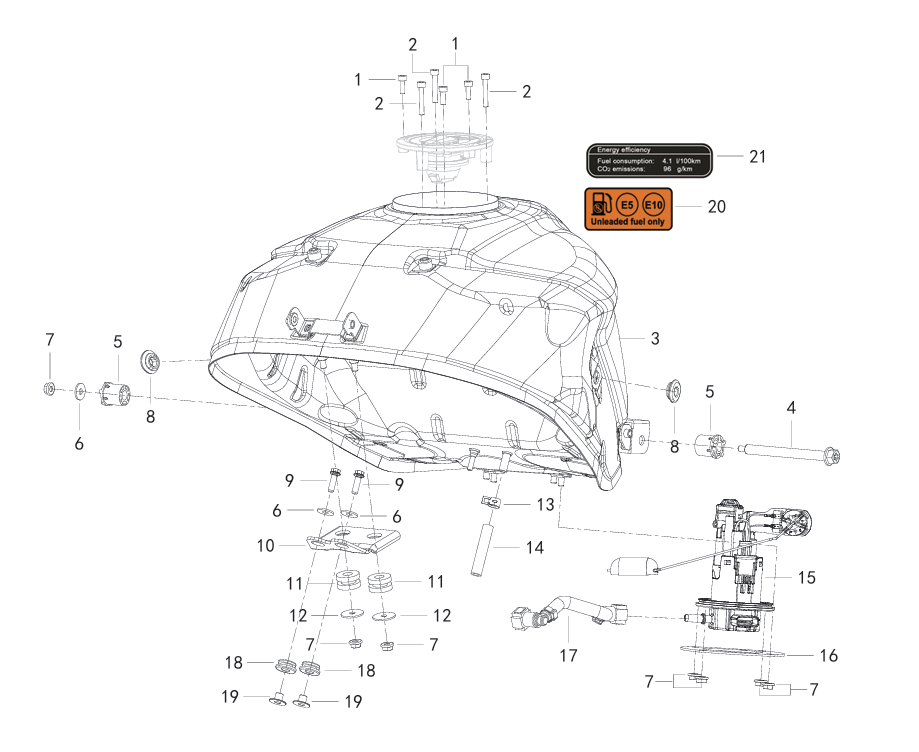 F07 FUEL TANK ASSY.