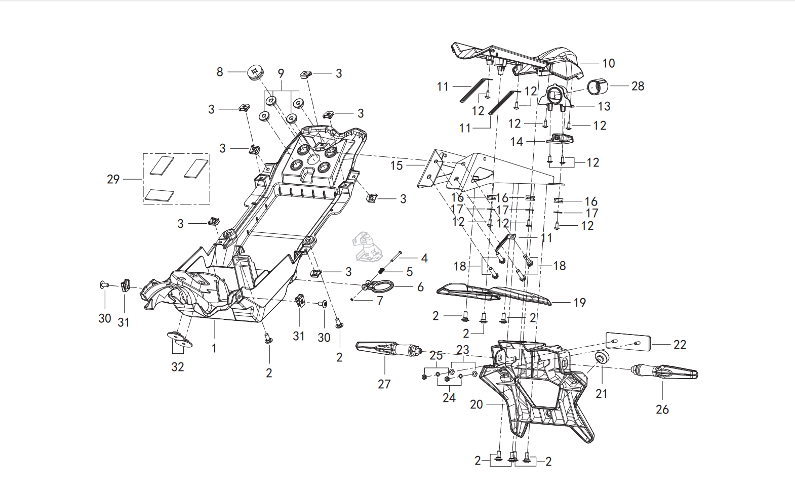 F20 FENDER ASSY.